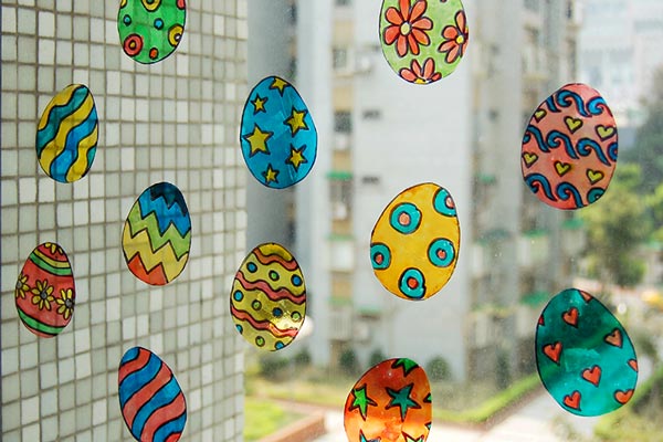 Easter Egg Suncatchers craft