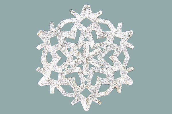 Glitter Snowflake craft