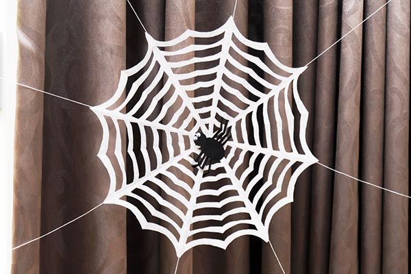 Paper Spider Web craft