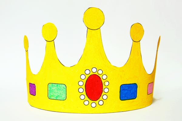 Print and Color Crown craft