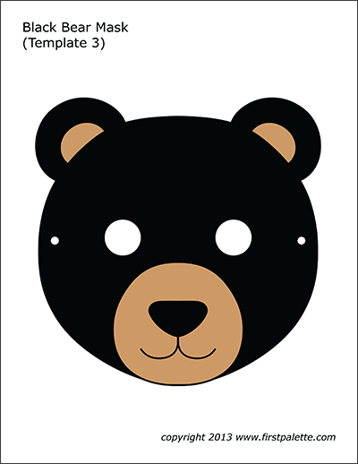 Printable Bear Masks