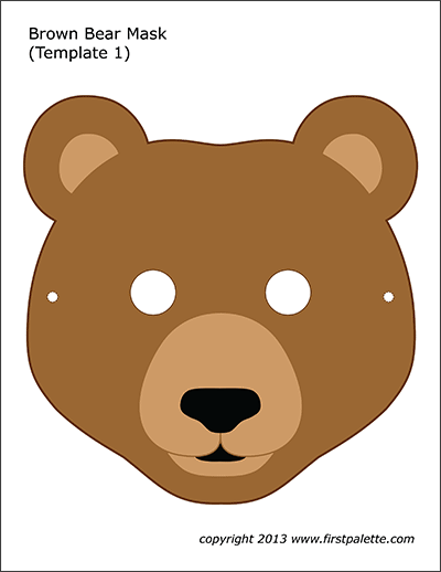 Brown Bear Mask 1
