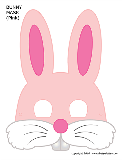 Printable Pink Bunny Mask