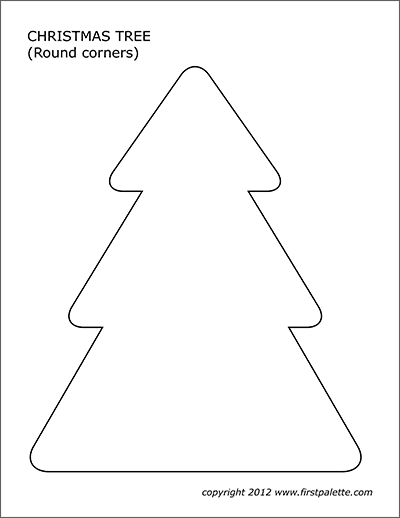 Printable Christmas Tree - Template 6
