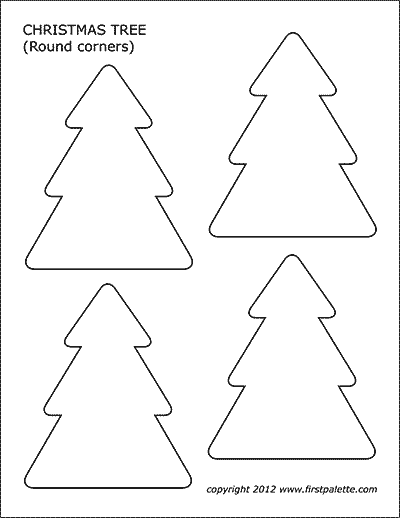 Printable Christmas Tree - Template 2