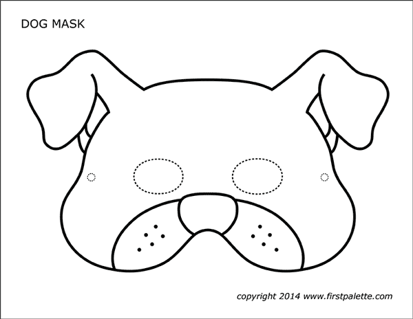 Printable Dog Mask 1