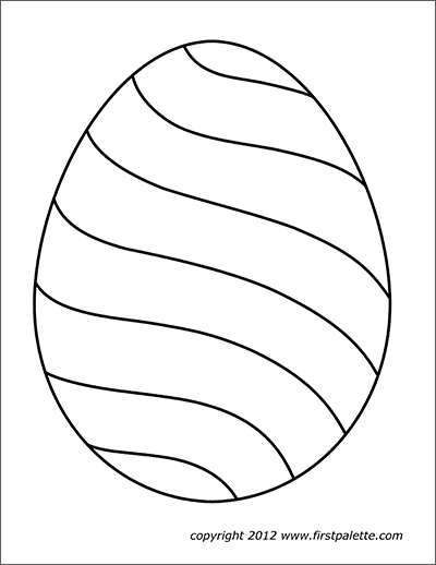 Printable Large Easter Egg 6