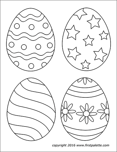 Printable Easter Eggs
