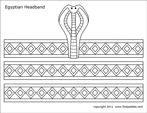 Printable Egyptian Headband Template 2