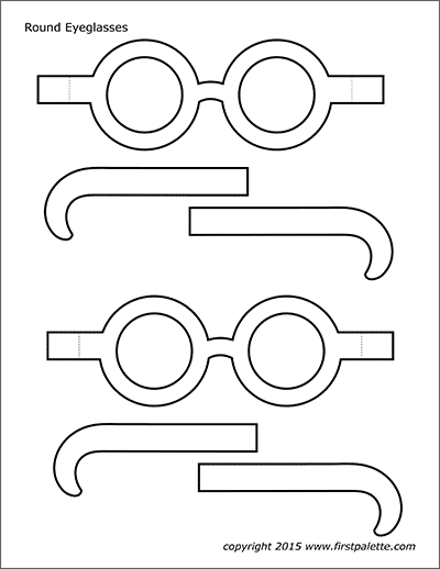Printable Round Eyeglasses