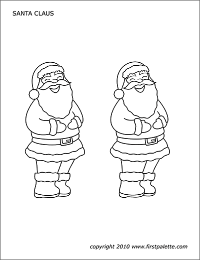 Printable Santa Claus Coloring Page