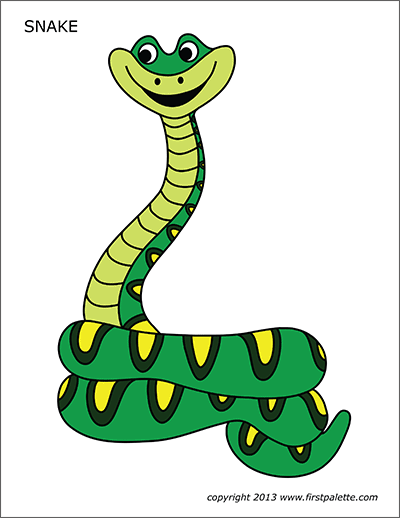 Printable Colored Snake