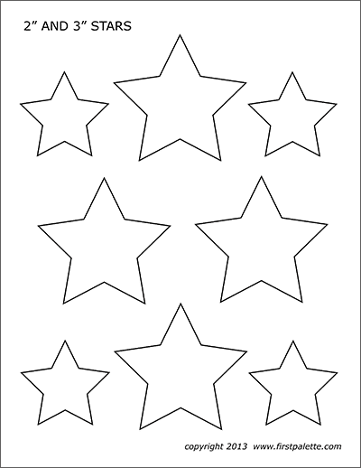 Printable 2- and 3-inch Stars