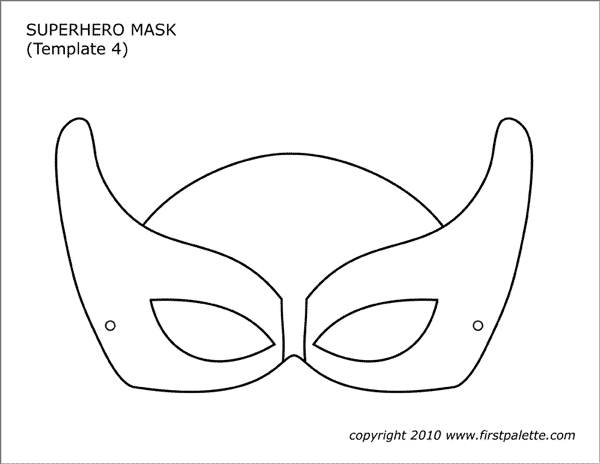 Printable Superhero Mask 4