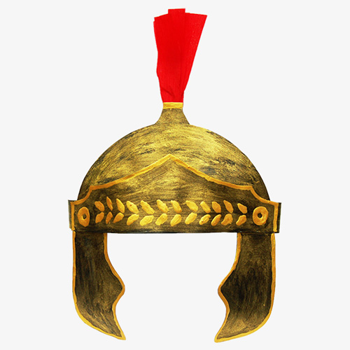 MORE IDEAS - Make a crepe paper crest.