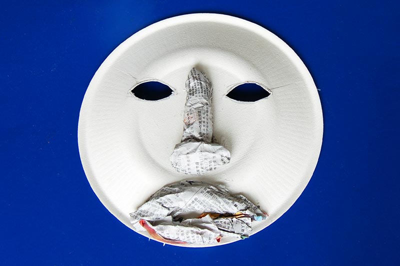 STEP 3 African Paper Plate Mask