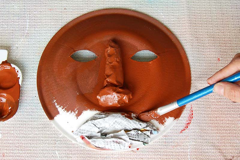 STEP 4 African Paper Plate Mask