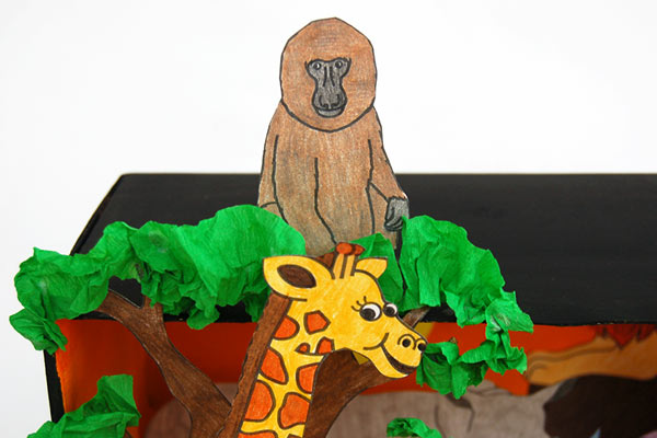 STEP 11c African Savanna Diorama