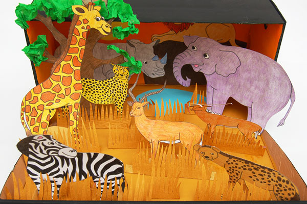 STEP 14 African Savanna Diorama