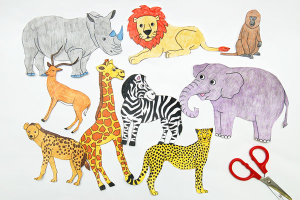 STEP 4 African Savanna Diorama