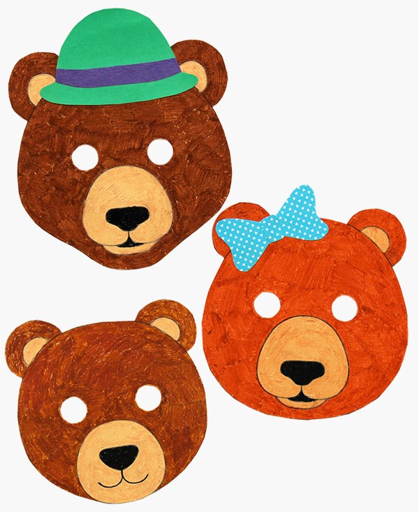 Printable Bear Masks