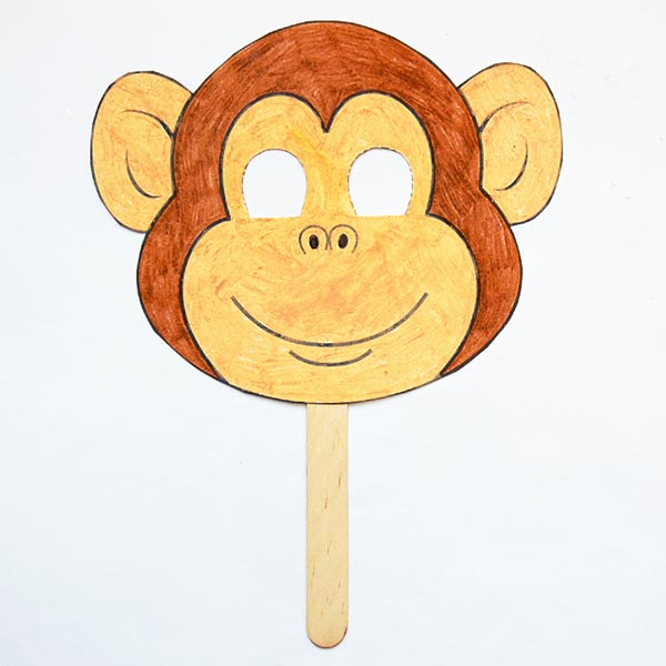 Printable Monkey Mask