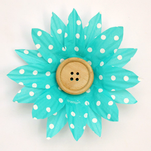 MORE IDEAS - Make a many-petaled flower.