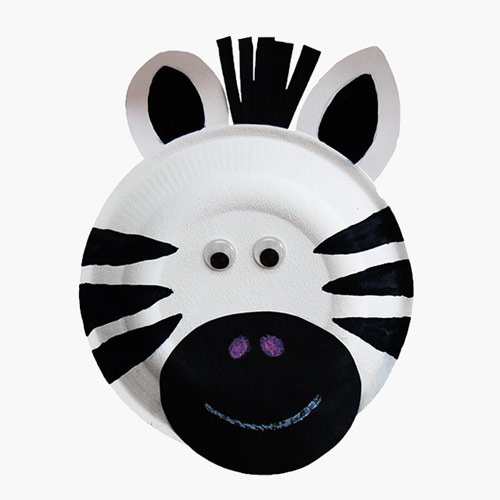 MORE IDEAS - Paper Plate Zebra