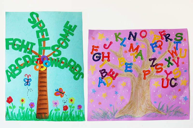 Alphabet Paper Blocks, Kids' Crafts