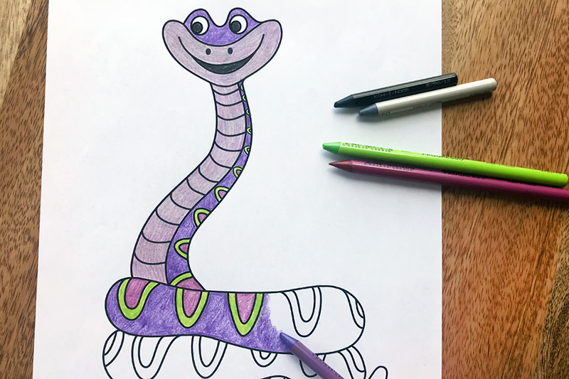 Snake | Free Printable Templates & Coloring Pages | FirstPalette.com