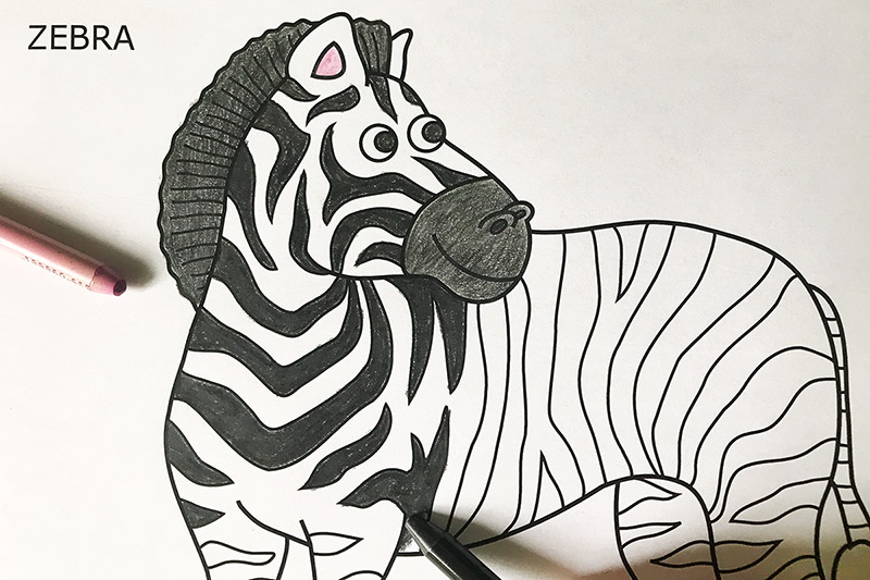 Printable Easter 22+ Coloring Zebra Pages for Kids