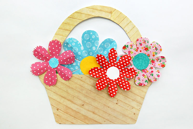 basket of flowers kids crafts fun craft ideas firstpalette com