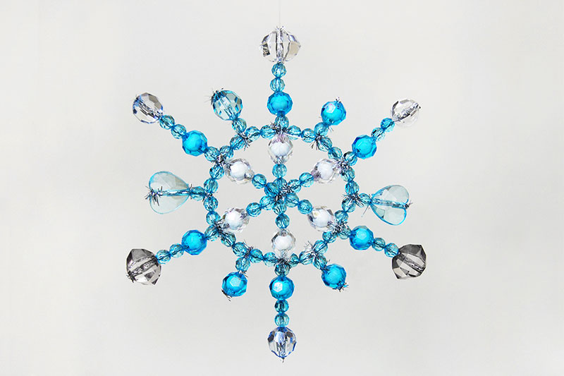 Beaded Snowflake, Kids' Crafts, Fun Craft Ideas