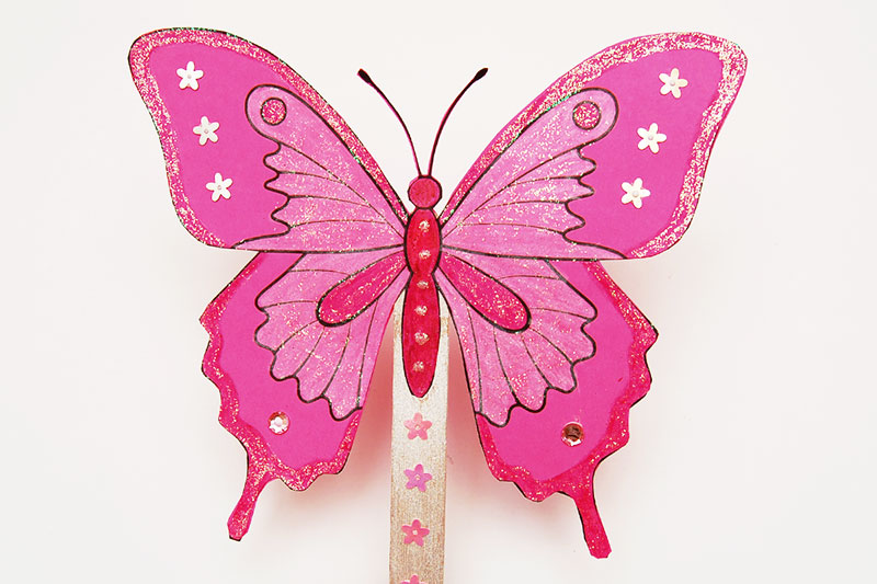 Download Butterfly Fan | Kids' Crafts | Fun Craft Ideas | FirstPalette.com