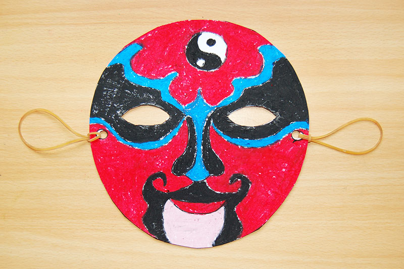 salt mode Optage Chinese Opera Mask | Kids' Crafts | Fun Craft Ideas | FirstPalette.com