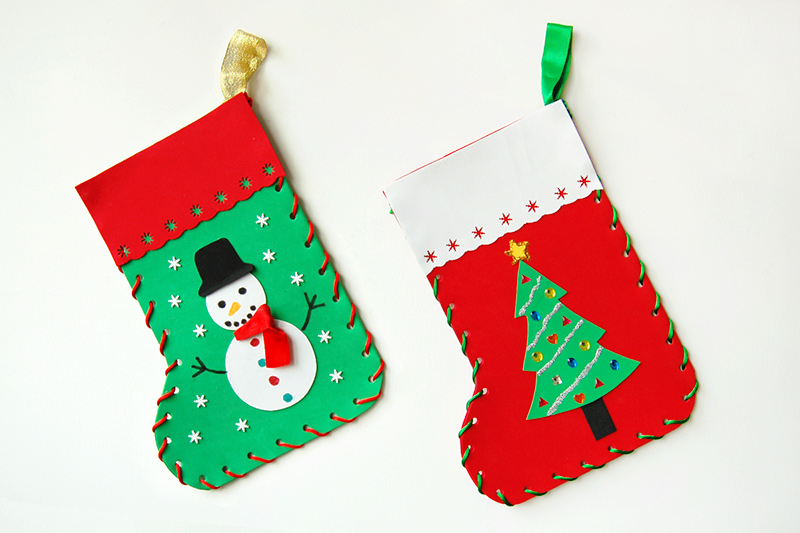 Paper Christmas Stocking, Kids' Crafts, Fun Craft Ideas