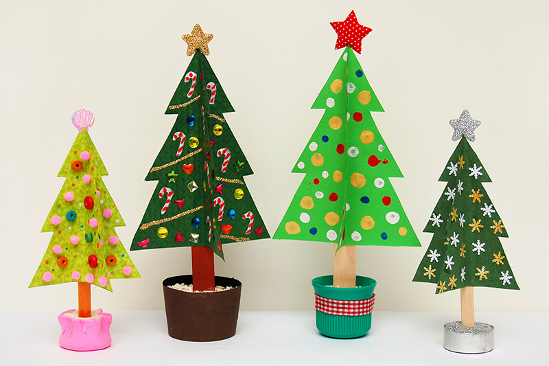 Craft Stick Christmas Tree craft