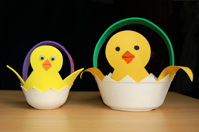 Easter Chick Basket craft