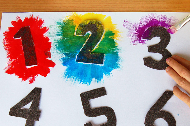 Number Stencils 1-10 - Free to print and Downloadable instantly