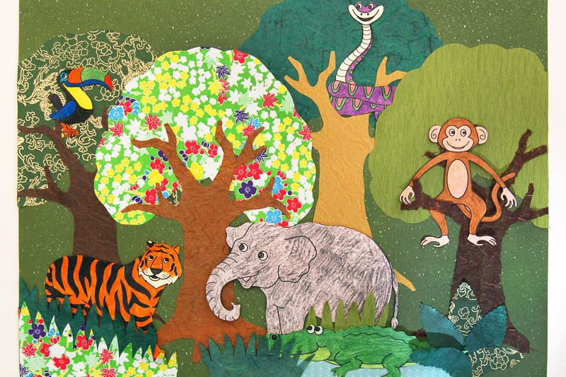 Forest Collage | Kids' Crafts | Fun Craft Ideas 