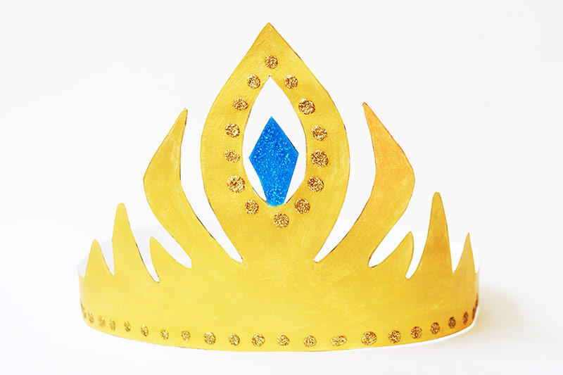 Step 8a Paper Frozen Princess Crown 