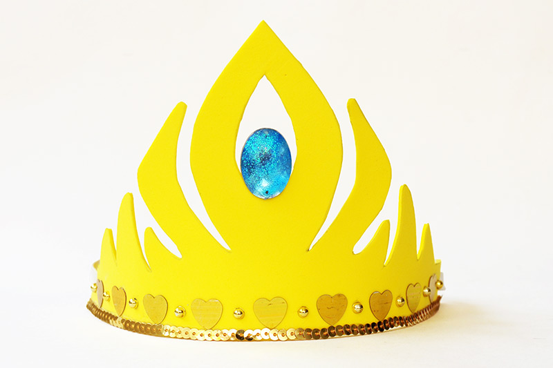 Frozen Princess Crown - Yellow Craft Foam