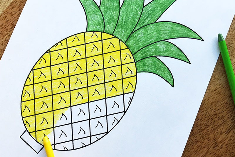 Pineapple Coloring Page