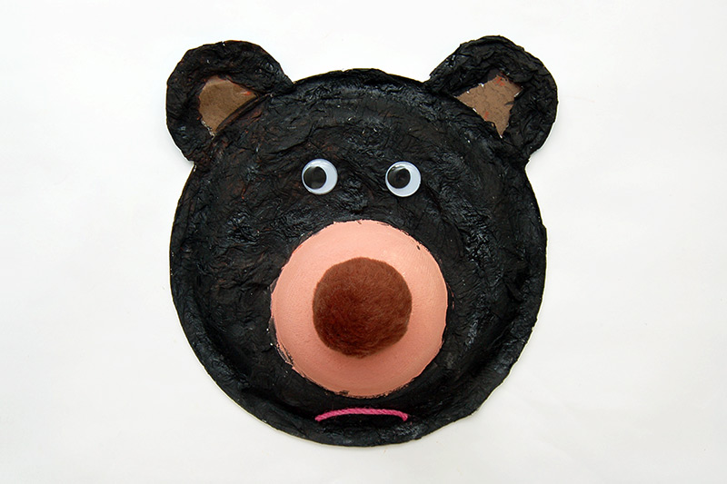 Paper Plate Black Bear