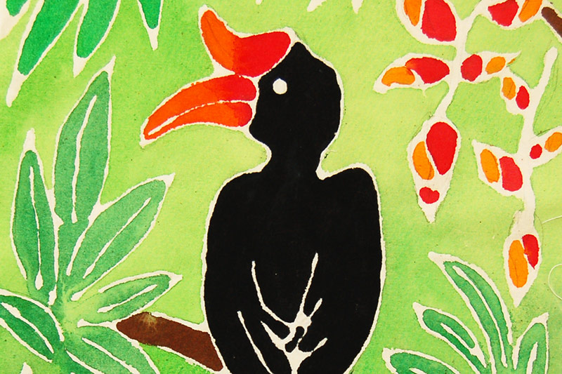 Glue Batik - Tropical Bird