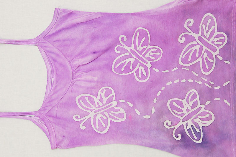 Glue Batik - Tank Top with Butterfly Batik