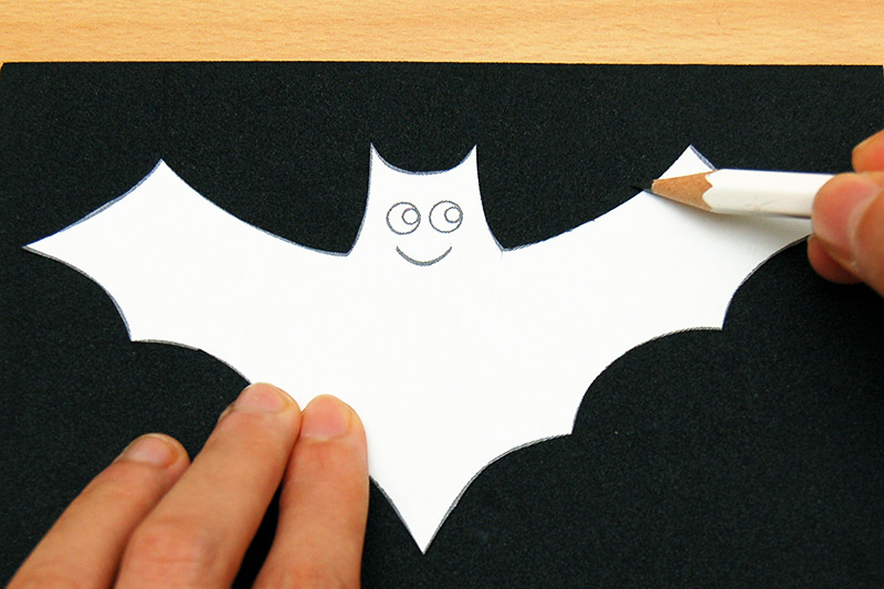 bat drawing template