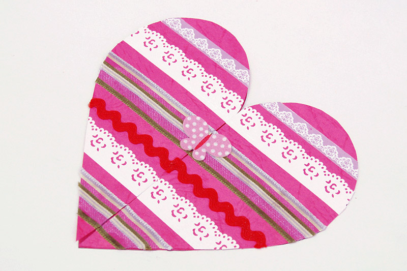 Heart Greeting Card - Pink