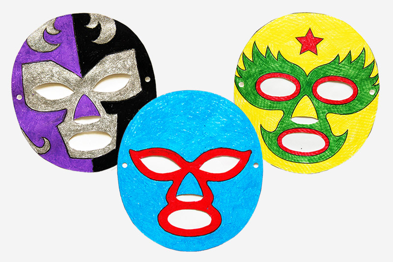 Luchador Paper Masks craft