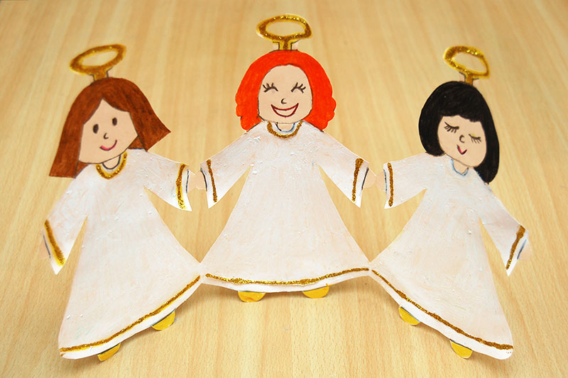 Paper Angel Chain, Kids' Crafts, Fun Craft Ideas